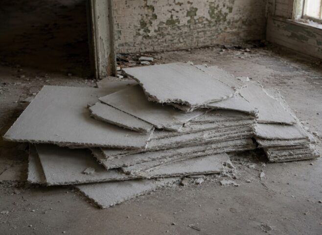 SMALL Asbestos insulation board UPSCALED